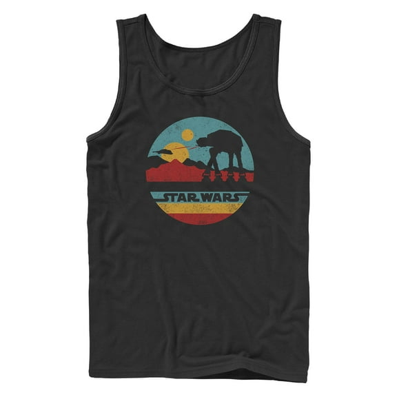 Men's Star Wars: The Empire Strikes Back AT-AT Retro Circle Tank Top