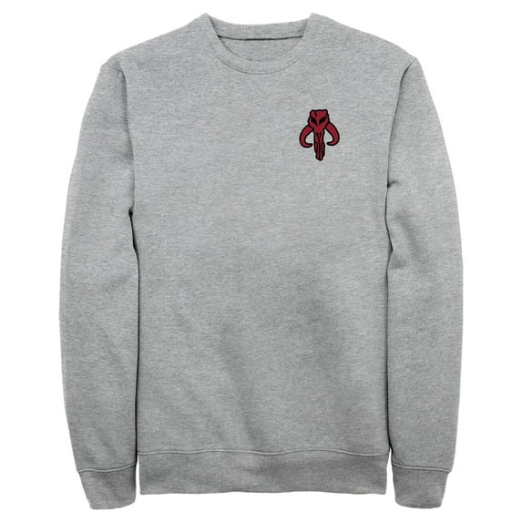 Men's Star Wars: The Empire Strikes Back Embroidered Bantha Skull Sweatshirt Athletic Heather Small