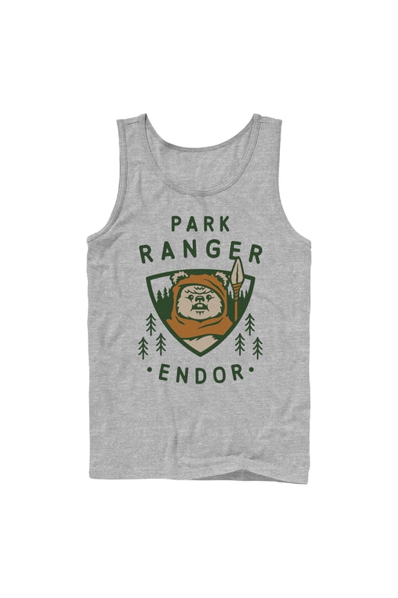 Men's Star Wars: The Empire Strikes Back Park Ranger Endor Ewok Badge Tank Top