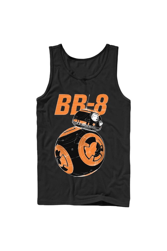 Men's Star Wars The Force Awakens BB-8 On the Move  Tank Top Black Small