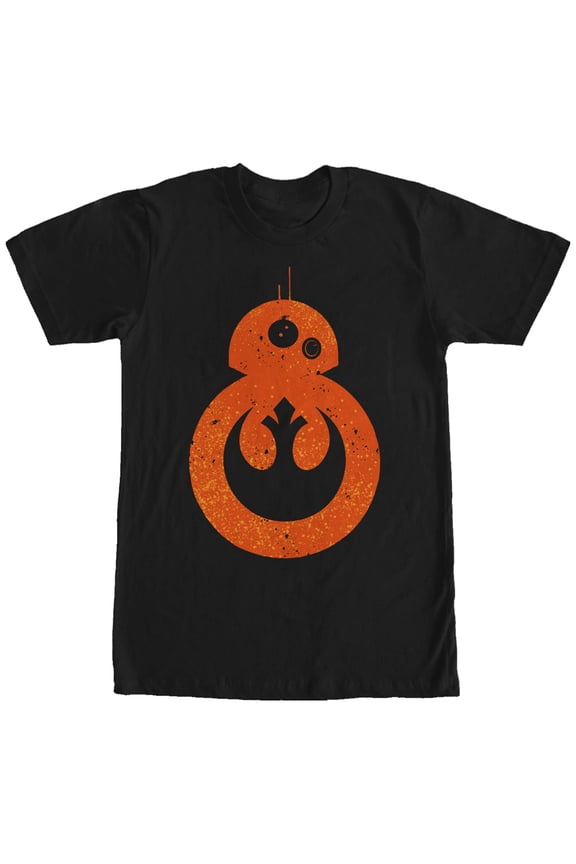 Men's Star Wars The Force Awakens BB-8 Rebel Graphic Tee Black 2X Large