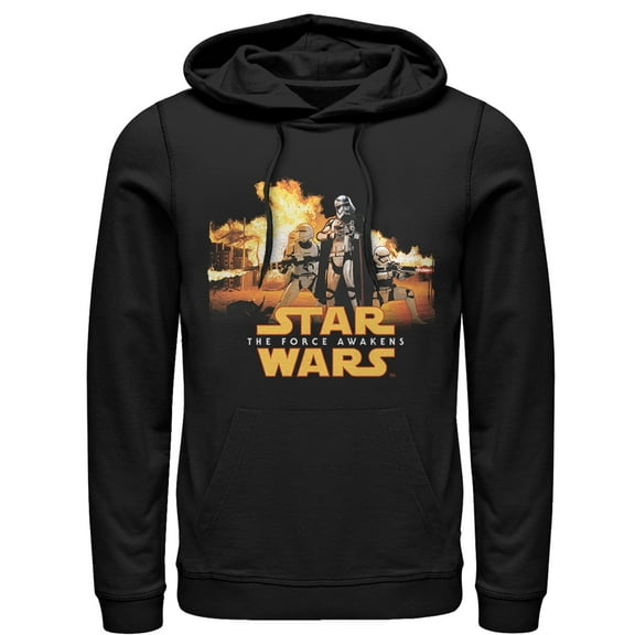 Men's Star Wars The Force Awakens Captain Phasma Fire  Pull Over Hoodie Black Small