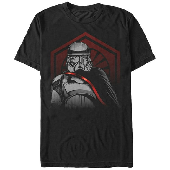 Men's Star Wars The Force Awakens Captain Phasma First Order Cape  Graphic Tee Black Large