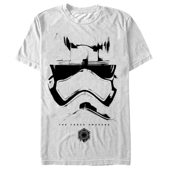 Men's Star Wars The Force Awakens Captain Phasma Helmet  Graphic Tee White X Large
