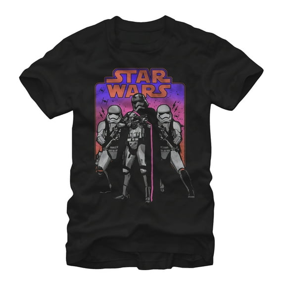 Men's Star Wars The Force Awakens Captain Phasma Throwback  Graphic Tee Black 2X Large