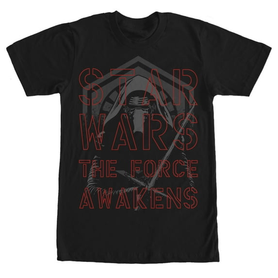 Men's Star Wars The Force Awakens Dark Kylo Ren Graphic Tee Black Medium