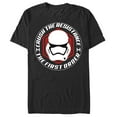 thumbnail image 1 of Men's Star Wars The Force Awakens First Order Crush the Resistance Graphic Tee Black X Large, 1 of 4