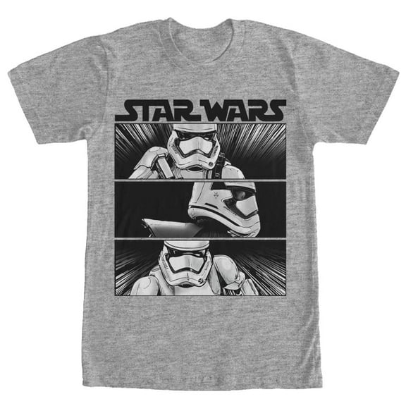 Men's Star Wars The Force Awakens First Order Stormtrooper Panels  Graphic Tee Athletic Heather 2X Large