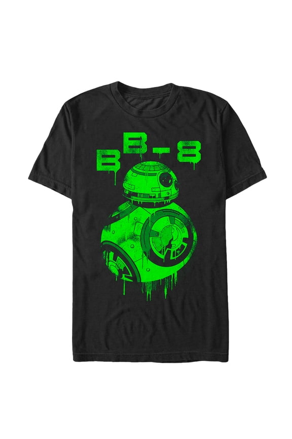Men's Star Wars The Force Awakens Halloween BB-8 Drip Graphic Tee Black X Large