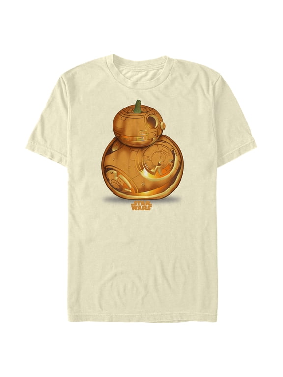 Men's Star Wars: The Force Awakens Halloween BB-8 Pumpkin Graphic Tee Beige X Large