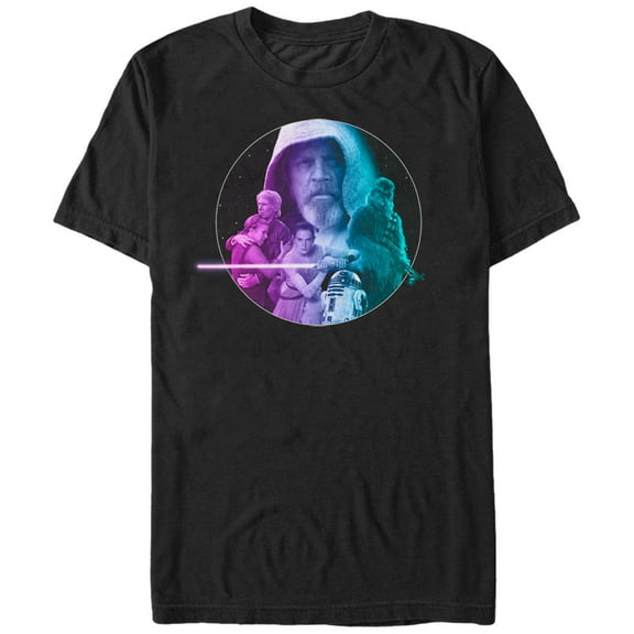 Men's Star Wars The Force Awakens Hooded Luke Entourage  Graphic Tee Black 3X Large