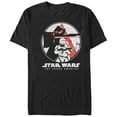thumbnail image 1 of Men's Star Wars The Force Awakens Kylo Ren Flametrooper Lightsaber Graphic Tee Black X Large, 1 of 4