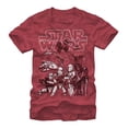 thumbnail image 1 of Men's Star Wars The Force Awakens Kylo Ren Into the Fray  Graphic Tee Red Heather X Large, 1 of 4