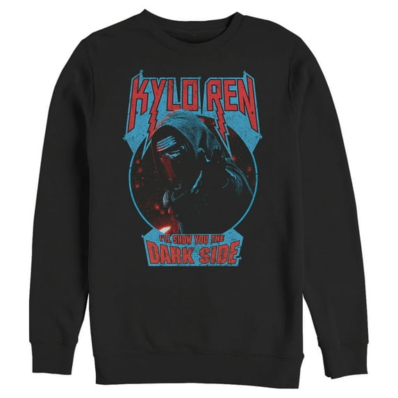 Men's Star Wars The Force Awakens Kylo Ren Show Dark Side Sweatshirt Black Small