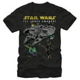 thumbnail image 1 of Men's Star Wars The Force Awakens Millennium Falcon and X-Wing Graphic Tee Black 2X Large, 1 of 4