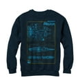 thumbnail image 1 of Men's Star Wars The Force Awakens Millennium Falconprint  Sweatshirt Navy Blue Medium, 1 of 3