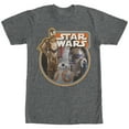 thumbnail image 1 of Men's Star Wars The Force Awakens Retro Droids  Graphic Tee Charcoal Heather Small, 1 of 4