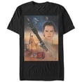 thumbnail image 1 of Men's Star Wars The Force Awakens Rey Collage  Graphic Tee Black X Large, 1 of 4