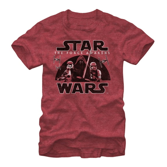 Men's Star Wars The Force Awakens The First Order Awakens Graphic Tee Red Heather 2X Large