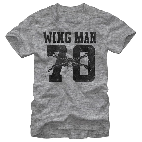Men's Star Wars The Force Awakens X-Wing Man Graphic Tee Athletic Heather 2X Large