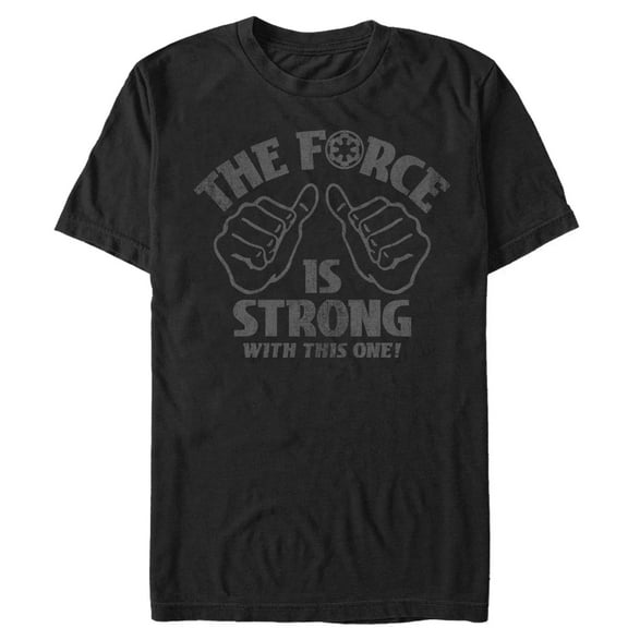 Men's Star Wars The Force is Strong Graphic Tee Black Small