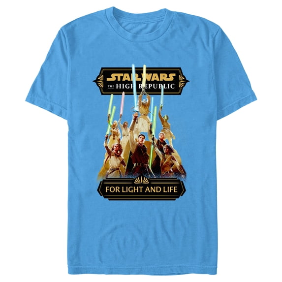 Men's Star Wars The High Republic Jedi For Light and Life Graphic Tee Turquoise Small