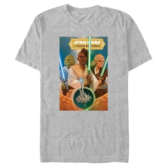 Men's Star Wars The High Republic Jedi There Is No Fear Team Graphic Tee Athletic Heather Medium
