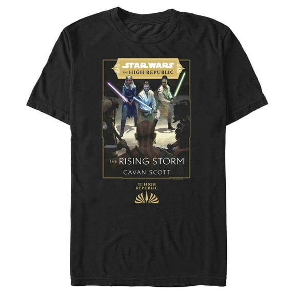 Men's Star Wars The High Republic The Rising Storm Cover Graphic Tee Black Medium