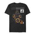 thumbnail image 1 of Men's Star Wars The Last Jedi BB-8 Deconstruct Graphic Tee Black 5X Large, 1 of 4