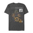 thumbnail image 1 of Men's Star Wars The Last Jedi BB-8 Deconstruct Graphic Tee Charcoal 2X Large, 1 of 4