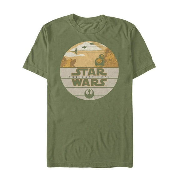 Men's Star Wars The Last Jedi BB-8 Profile  Graphic Tee Military Green Small