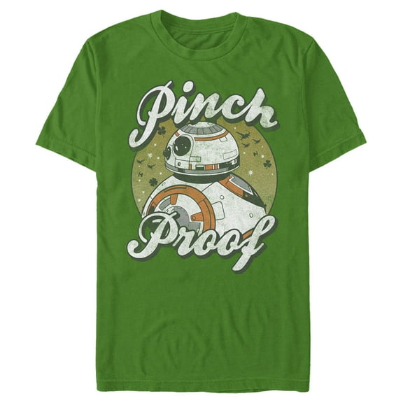 Men's Star Wars The Last Jedi BB-8 St. Patrick's Day Pinch Proof  Graphic Tee Kelly Green X Large