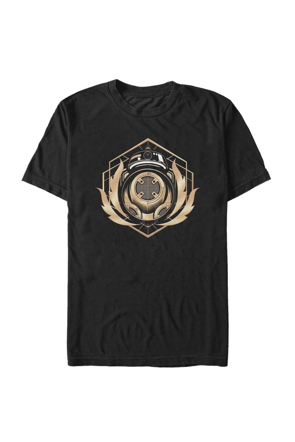 Men's Star Wars The Last Jedi BB-9E Flames Graphic Tee Black 4X Large