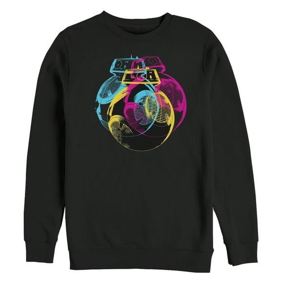 Men's Star Wars The Last Jedi BB-9E Retro Pop  Sweatshirt Black Medium