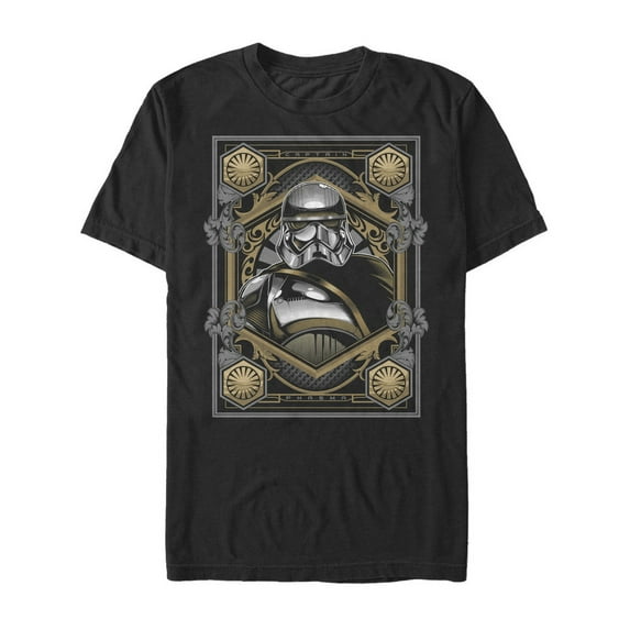 Men's Star Wars The Last Jedi Captain Phasma Card Graphic Tee Black 3X Large