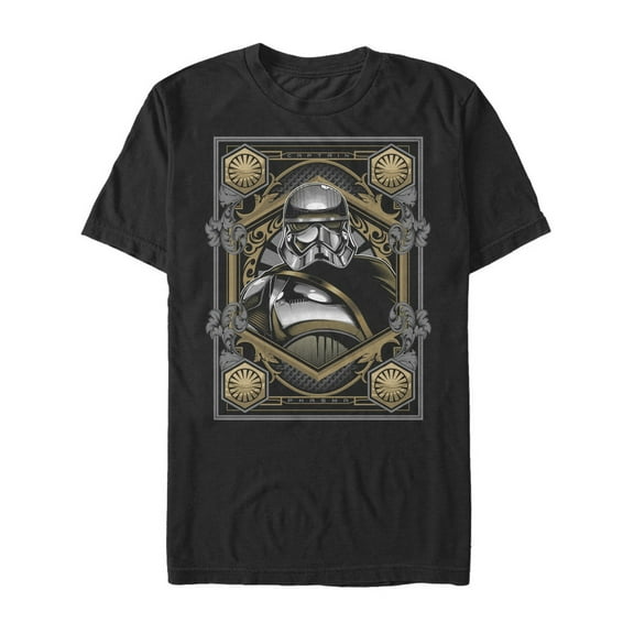 Men's Star Wars The Last Jedi Captain Phasma Card  Graphic Tee Black Small