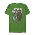thumbnail image 1 of Men's Star Wars The Last Jedi Cartoon Porg Party Graphic Tee Kelly Green X Large, 1 of 4