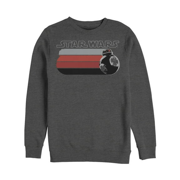 Men's Star Wars The Last Jedi Droid Streak  Sweatshirt Charcoal Heather Large