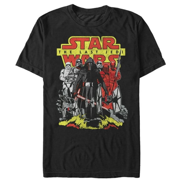 Men's Star Wars The Last Jedi First Order Defense  Graphic Tee Black 5X Large
