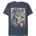 thumbnail image 1 of Men's Star Wars The Last Jedi First Order Forces  Graphic Tee Navy Blue Heather 4X Large, 1 of 3