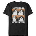 thumbnail image 1 of Men's Star Wars The Last Jedi Halloween Porg Boo With You Graphic Tee Black Medium, 1 of 4