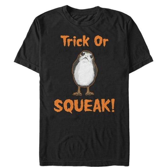 Men's Star Wars The Last Jedi Halloween Porg Squeak  Graphic Tee Black 3X Large