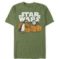 thumbnail image 1 of Men's Star Wars The Last Jedi Happy Halloween Porg Logo  Graphic Tee Military Green Small, 1 of 3
