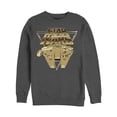 thumbnail image 1 of Men's Star Wars The Last Jedi Millennium Falcon Pixel Sweatshirt Charcoal Heather Small, 1 of 3