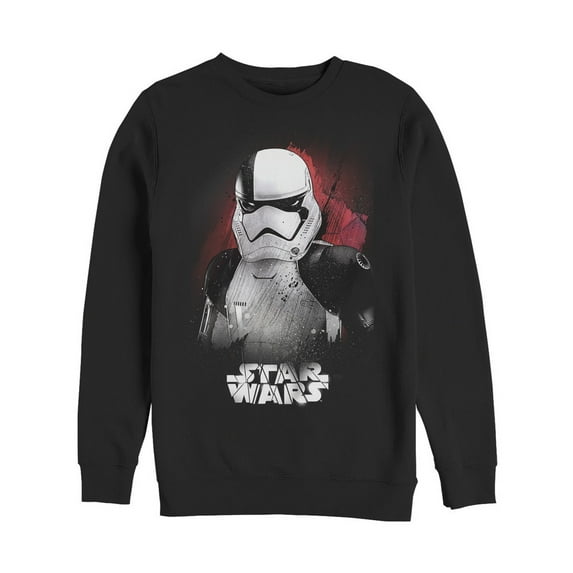 Men's Star Wars The Last Jedi New Stormtrooper Profile Sweatshirt Black Medium