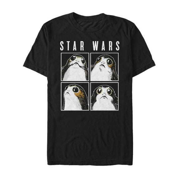 Men's Star Wars The Last Jedi Porg Box Graphic Tee Black X Large
