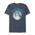 thumbnail image 1 of Men's Star Wars The Last Jedi Porg Circle  Graphic Tee Navy Blue Heather Small, 1 of 3