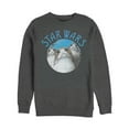 thumbnail image 1 of Men's Star Wars The Last Jedi Porg Circle Sweatshirt Charcoal Heather Small, 1 of 3