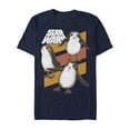 thumbnail image 1 of Men's Star Wars The Last Jedi Porg Stripes  Graphic Tee Navy Blue Small, 1 of 4