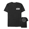 thumbnail image 1 of Men's Star Wars The Last Jedi Rebel Emblem Streak  Graphic Tee Black 2X Large, 1 of 4